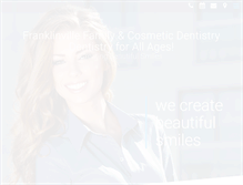 Tablet Screenshot of franklinvilledental.com